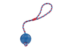 69006 NOBBY Rubber ball with rope - PetsOffice