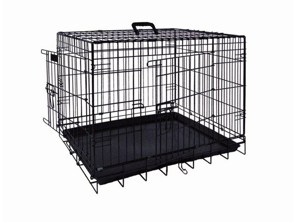 62312 NOBBY Transport cage foldable black l x w x h: 78 x 55 x 62 cm - PetsOffice