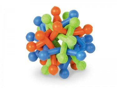 60080 NOBBY Rubber Knotted Ball "Star" 9,5 cm - PetsOffice