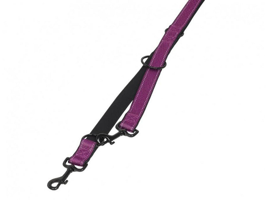 74790-38 NOBBY Training leash purple/black l: 200 cm; w: 15/20 mm - PetsOffice