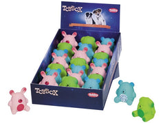 60425 NOBBY Latex figures "Sitting Animal Puppy" assorted coloures 6,5-7,5 cm