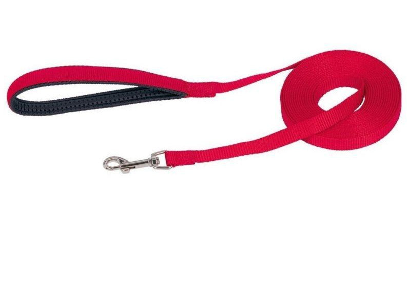 73252-01 NOBBY Tracking leash flat red l: 1000 cm; w: 15 mm - PetsOffice
