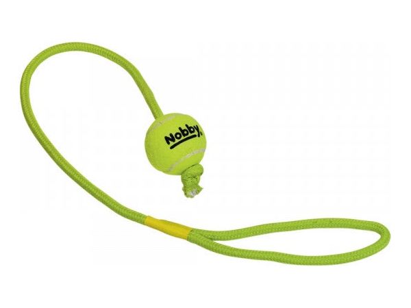 60488 NOBBY Tennisball with throw rope
