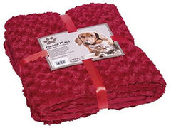 70979-40 NOBBY Fleece Plaid "SUPER SOFT" red S 60 x 85 cm
