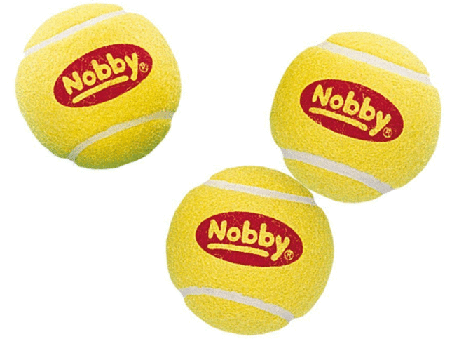 79448 NOBBY Tennisball 3pieces in net 6 cm - PetsOffice