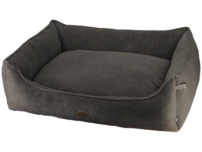 60826 NOBBY Comfort bed square "TANO" brown L x B x H: 80 x 70 x 23 cm