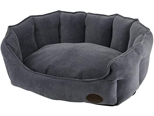 60790 NOBBY Comfort bed oval "BOTELI" grey l x w x h: 86 x 70 x 24 cm