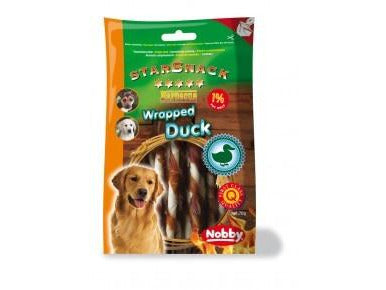 70033 NOBBY StarSnack Barbecue "WRAPPED DUCK" 70g - PetsOffice