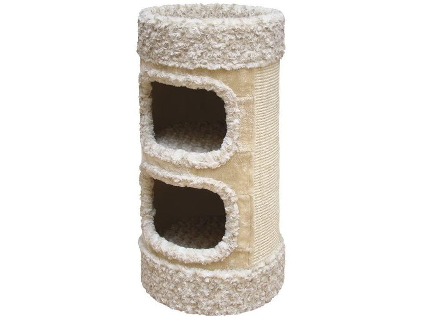 63080-81 NOBBY Cat tree "LITTLE LAZY" curly beige