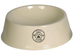73704 NOBBY Dog ceramic bowl "STAMP" creme Ø27,5 X 9,0 cm