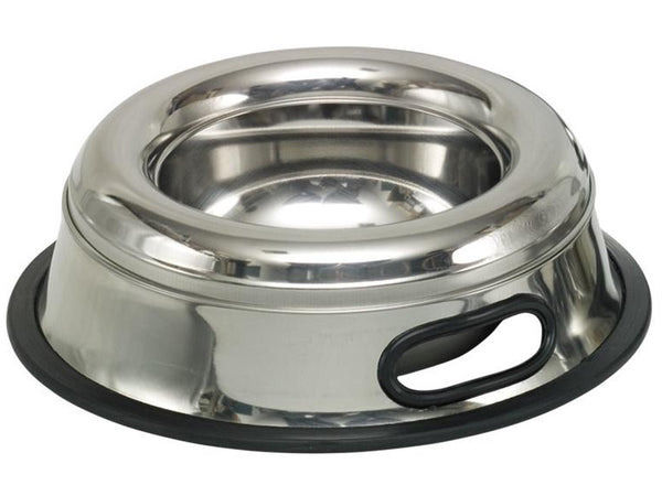 79092 NOBBY Stainless steel bowl SPLASH FREE, anti slip  23,0 cm 0,85 ltr