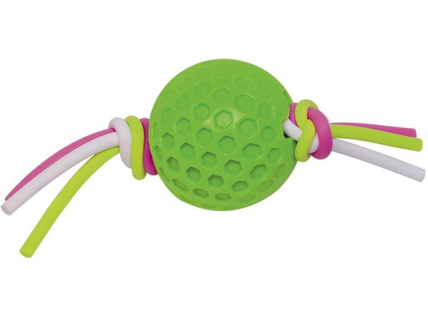 60394 NOBBY TPR ball with silicon thread green 7,5 cm