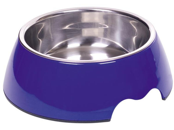 73483-05 NOBBY Dog Melamine bowl "NOBLY" blue L: 22 x 7,5 cm, 700 ml