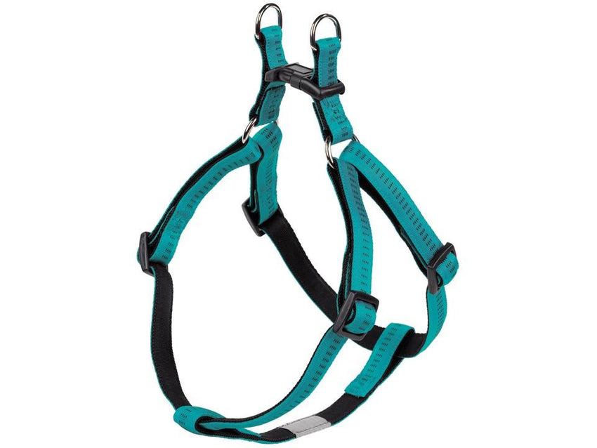 78521-34 NOBBY Harness "Soft Grip" turquoise chest: 50/72 cm; w: 20 mm - PetsOffice