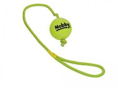 72462 NOBBY Tennisball with throw rope M 6,5 cm; rope 70 cm - PetsOffice