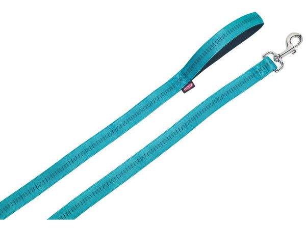 78516-34 NOBBY Leash "Soft Grip" turquoise l: 120 cm; w: 25 mm - PetsOffice