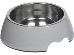 73483-17 Dog Melamine bowl "NOBLY" light grey L: 22 x 7,5 cm, 700 ml