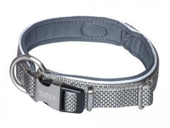 80631-42 NOBBY Collar "Classic Preno Royal" grey L: 45-55 cm; W: 25/35 mm - PetsOffice