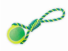 67056 NOBBY Rope Toy, Rope with tennis ball XXL 50 cm, ball Ø 12 cm
