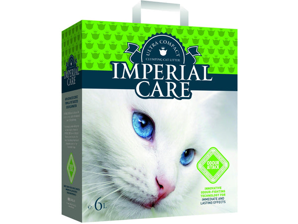 IMPERIAL CARE premium clumping cat litter ODOUR ATTACK GREEN GARDEN AROMA 6L