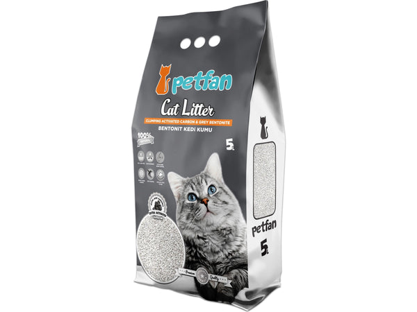 PETFAN Clumping Cat Litter Active Carbon 5L