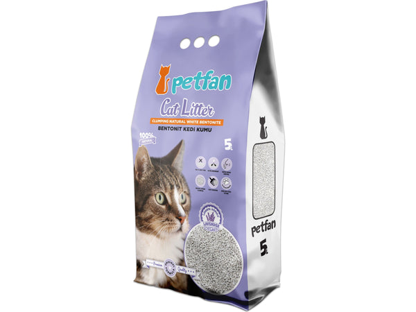 PETFAN Clumping Cat Litter Lavender 5L