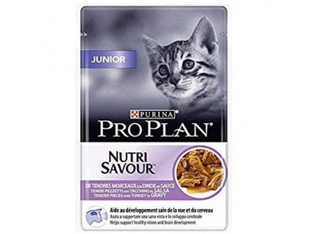 Pro Plan junior Nutri Savour With Turkey Pouch in Gravy 85g