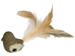 66926 Catnip bird with plush & feathers  5 cm / 17 cm