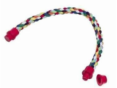 31352 NOBBY Cage Toy, Sitting rope multi-colour large; l: 72 cm; Ø 30 mm - PetsOffice