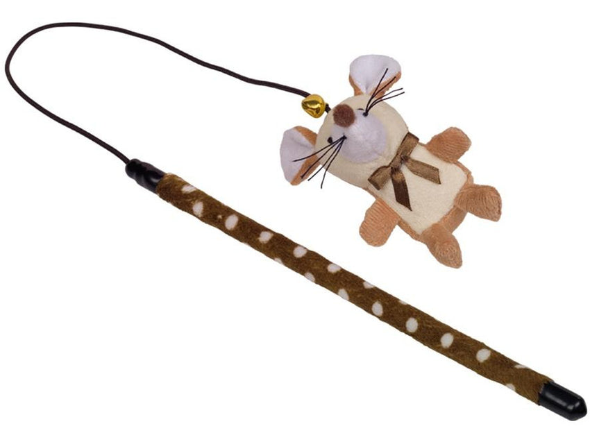 67507 Rod with plush cover and mouse  25 cm rod; 10 cm mouse