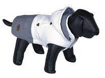 66746 NOBBY Dog coat "DUO" white-grey 44 cm - PetsOffice