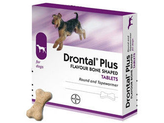 Drontal plus for Puppies and Dogs De-Worming Tablet - PetsOffice