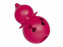60012 NOBBY Rubber double ball red 11 cm - PetsOffice