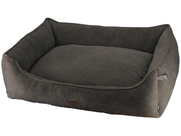 60828 NOBBY Comfort bed square "TANO" brown L x B x H: 120 x 95 x 26 cm