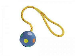 79025 NOBBY Rubber ball with rope - PetsOffice