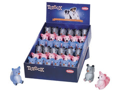 60426 NOBBY Latex figures "Sitting Animal Puppy" assorted coloures 6,5-7,5 cm
