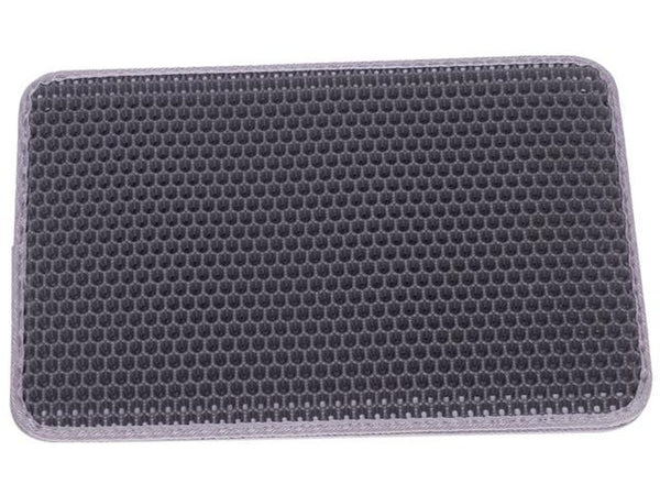 76407 NOBBY Litter sieve-mat grey square 30 x 45 cm