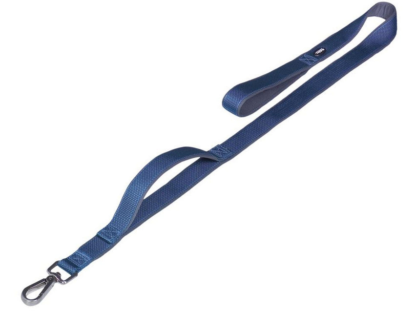 80635-06 NOBBY Leash with traffic Loop "Classic Preno Royal" blue L: 120 cm; W: 25/35 mm - PetsOffice