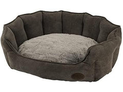 60793 NOBBY Comfort bed oval "BOTELI" brown l x w x h: 86 x 70 x 24 cm