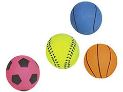 67206 Foam rubber balls assorted 5,7 cm; Net of 4 pcs