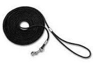 73242 NOBBY Tracking leash round black l: 10 m; w: 5 mm - PetsOffice