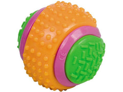 60325 NOBBY TPR Baseball with bell multi colour 8 cm