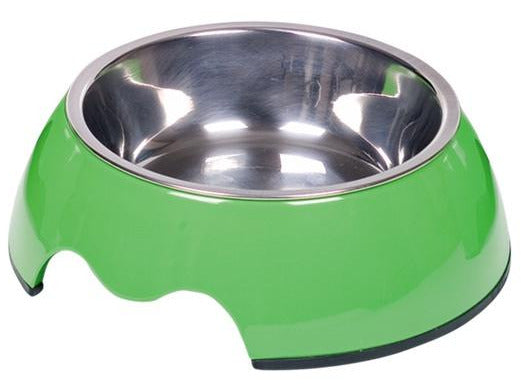 73481-03 NOBBY Dog Melamine bowl "NOBLY" green S: 14 x 4,5 cm, 160 ml