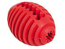 60314 NOBBY Rubber Snack Rugby red 12,5 cm - PetsOffice