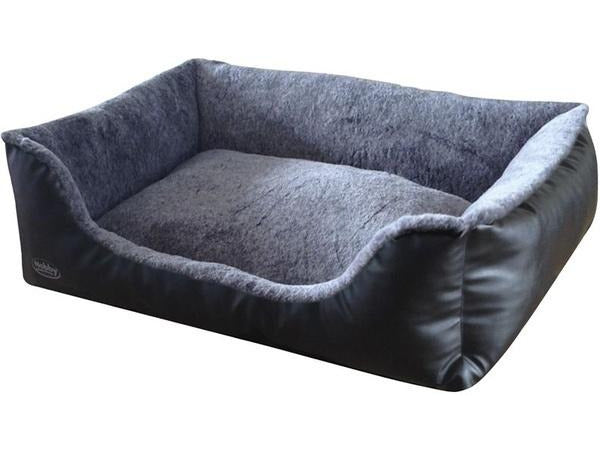 60668 NOBBY Comfort bed square "CALI" black/lightgrey l x w x h: 60 x 40 x 19 cm