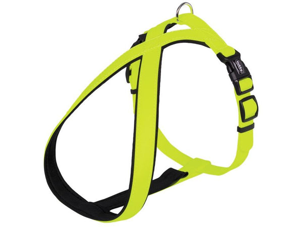 80567-24 NOBBY Comfort Harness "Cover" neon yellow waist: 30-40 cm; w: 20/30 mm - PetsOffice