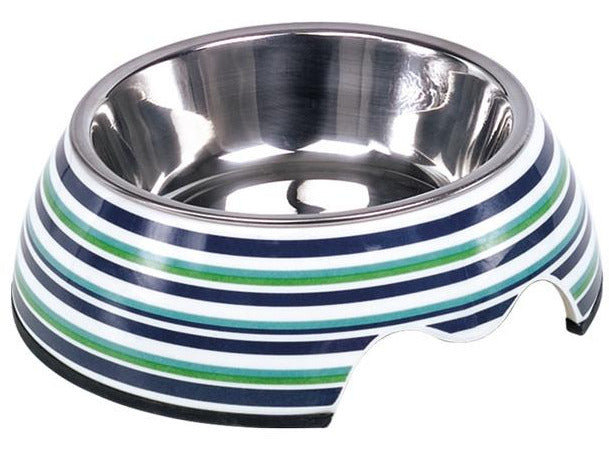 73330 Dog Melamine bowl "STRIPE"  S: 14 x 4,5 cm, 160 ml