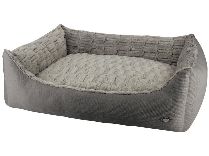 60800 NOBBY Comfort bed square "RIWU" taupe L x B x H: 80 x 70 x23 cm