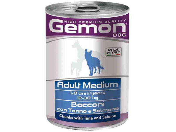 Gemon Dog Chunks Tuna&Salmon 415g - PetsOffice