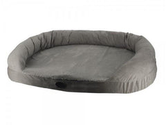 60786 NOBBY Comfort mat oval with edge "NATA" grey L x B x H: 105 x 75 x 25 cm